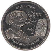 1 Crown - Elizabeth II Air Raid Wardens, United Kingdom, 2010 reverse image