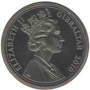 1 Crown - Elizabeth II Evacuations obverse image