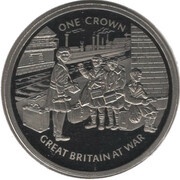 1 Crown - Elizabeth II Evacuations, United Kingdom, 2010 reverse image