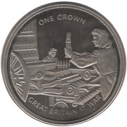 1 Crown - Elizabeth II Women in Factories, United Kingdom, 2010 reverse image