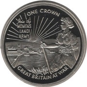 1 Crown - Elizabeth II Land Girls, United Kingdom, 2010 reverse image