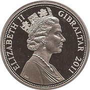 1 Crown - Elizabeth II Royal Wedding obverse image
