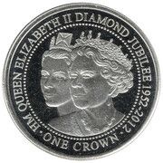 1 Crown - Elizabeth II Diamond Jubilee, United Kingdom, 2012 reverse image