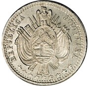 ⅒ Boliviano Silver Piedfort obverse image