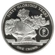 1 Crown - Elizabeth II 60 Glorious Years - 80th Birthday 2006, United Kingdom, 2012 reverse image