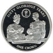 1 Crown - Elizabeth II 60 Glorious Years - Coronation 1953, United Kingdom, 2012 reverse image