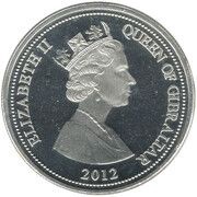 1 Crown - Elizabeth II 60 Glorious Years - World Cup 1966 obverse image