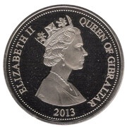 1 Crown - Elizabeth II Birth of Prince George obverse image