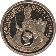 1 Crown - Elizabeth II Queen Victoria reverse image