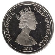 1 Crown - Elizabeth II Treaty of Utrecht obverse image