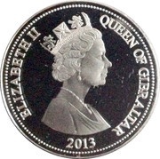 1 Crown - Elizabeth II Treaty of Utrecht; Silver Proof obverse image
