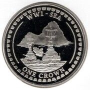 1 Crown - Elizabeth II WW1 Sea, United Kingdom, 2014 reverse image