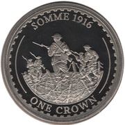 1 Crown - Elizabeth II Somme 1916, United Kingdom, 2014 reverse image