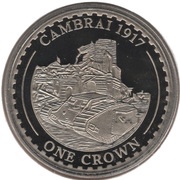 1 Crown - Elizabeth II Cambrai 1917, United Kingdom, 2014 reverse image