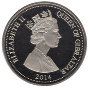 1 Crown - Elizabeth II In Flanders Fields obverse image