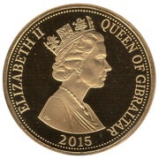 1 Crown - Elizabeth II Longest Reigning Monarch - Crest obverse image