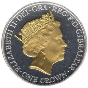 1 Crown - Elizabeth II 90th Birthday Crown obverse image