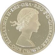 1 Crown - Elizabeth II 90th Birthday - 1st Effigy; Silver Proof obverse image