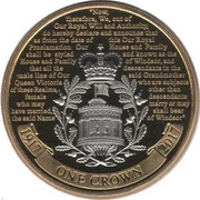 1 Crown - Elizabeth II House of Windsor reverse image