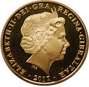 1 Crown - Elizabeth II Queen Elizabeth II; Gold Plated, Platinum obverse image