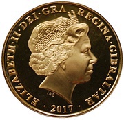 1 Crown - Elizabeth II King George V; Gold Plated obverse image