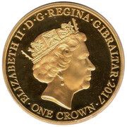 1 Crown - Elizabeth II The Legend of St George - The Princess Awaits Her Fate obverse image