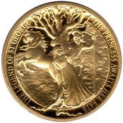 1 Crown - Elizabeth II The Legend of St George - The Princess Awaits Her Fate, United Kingdom, 2017 reverse image