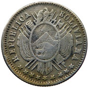 10 Centavos Type 2 lettering "LA UNION ES LA FUERZA" obverse image