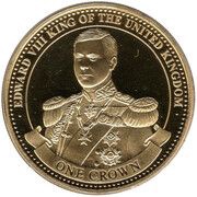 1 Crown - Elizabeth II House of Windsor - Edward VIII, United Kingdom, 2017 reverse image