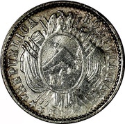 10 Centavos Type 2 lettering "LA UNION ES LA FUERZA" obverse image