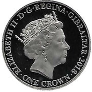 1 Crown - Elizabeth II Defending Our Skies obverse image