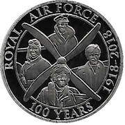 1 Crown - Elizabeth II Defending Our Skies, United Kingdom, 2018 reverse image