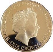1 Crown - Elizabeth II Battle of Atlantic Crown obverse image