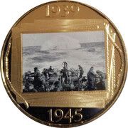1 Crown - Elizabeth II Battle of Atlantic Crown, United Kingdom, 2019 reverse image