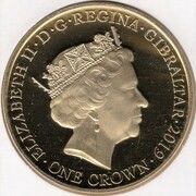 1 Crown - Elizabeth II Battle of Britain obverse image