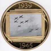 1 Crown - Elizabeth II Battle of Britain, United Kingdom, 2019 reverse image