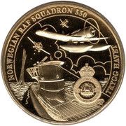 1 Crown - Elizabeth II Norwegian RAF Squadron 330, United Kingdom, 2019 reverse image