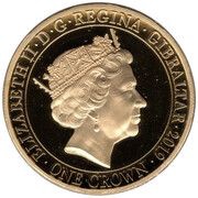 1 Crown - Elizabeth II Norwegian RAF Squadron 331 obverse image