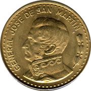 50 Pesos non-magnetic, Argentina, 1979-1980 reverse image