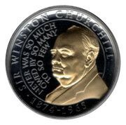 1 Crown - Elizabeth II Sir Winston Churchill; Never was so much owed by so many to so few, United Kingdom, 2020 reverse image