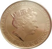 1 Crown - Elizabeth II Cockpit view obverse image