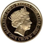 1 Crown - Elizabeth II White Cliffs of Dover obverse image