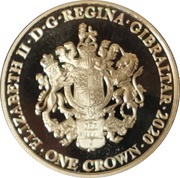 1 Crown - Elizabeth II Union Jack obverse image