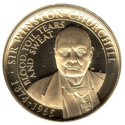1 Crown - Elizabeth II Sir Winston Churchill; Blood, Toil, Tears and Sweat, United Kingdom, 2020 reverse image