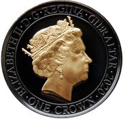 1 Crown - Elizabeth II Sir Winston Churchill; Blood, Toil, Tears and Sweat obverse image
