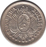 10 Centavos Type 2 lettering "LA UNION ES LA FUERZA" obverse image