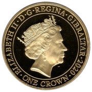 1 Crown - Elizabeth II Dunkirk 1940 - Soldiers obverse image