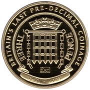 1 Crown - Elizabeth II Three Pence, United Kingdom, 2021 reverse image