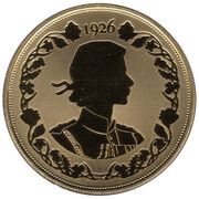 1 Crown - Elizabeth II Silhouettes - First Portrait, United Kingdom, 2021 reverse image