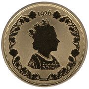 1 Crown - Elizabeth II Silhouettes - Third Portrait, United Kingdom, 2021 reverse image